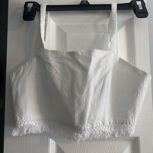 White crop top